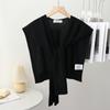 Korean Summer Air Conditioning Fake Collar Neck Guard Scarf Female Knit Thin Autumn Knotted Cape Sunscreen Shawl For Women