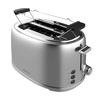 Cecotec Toaster 2 Slices Toast&Taste 1000 Retro Double Inox: 980 W 2 Wide Slots of 38 Cm and Short Steel