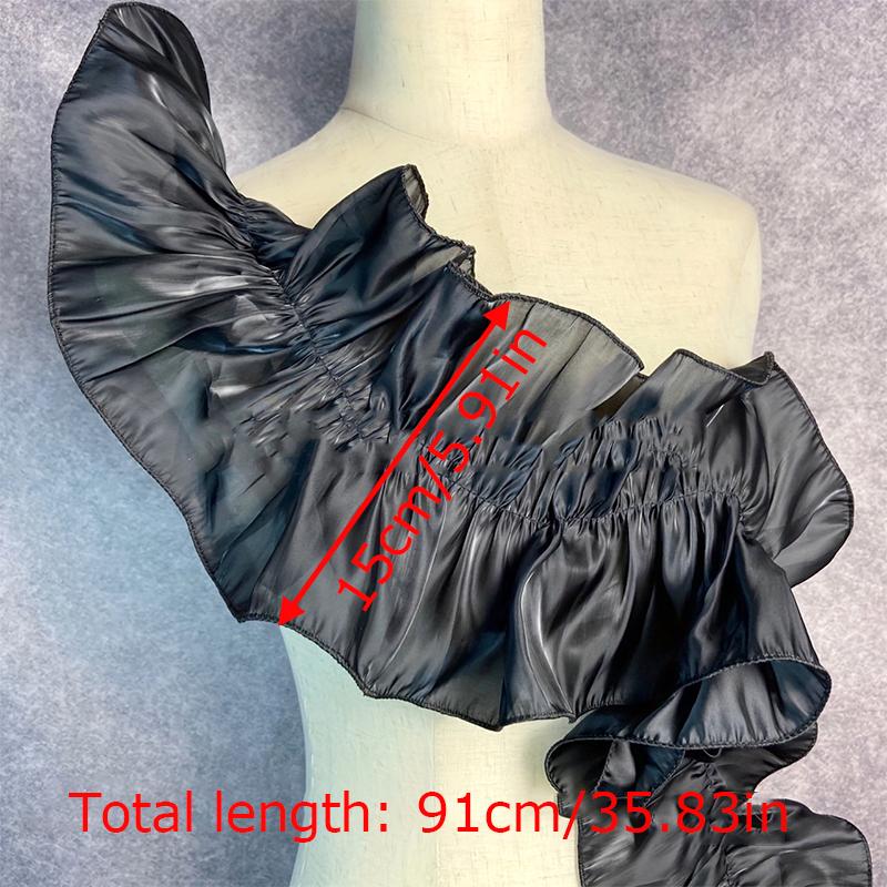 1 ярд оборка плиссированная кружевная отделка украшение платья ткань аппликация отделка швейная ткань DIY одежда рукоделие аксессуары