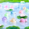Colorful Fat Fish Resin Ornaments Simulation Mini Fish Figures Fat Fish Landscaping Fairy Garden