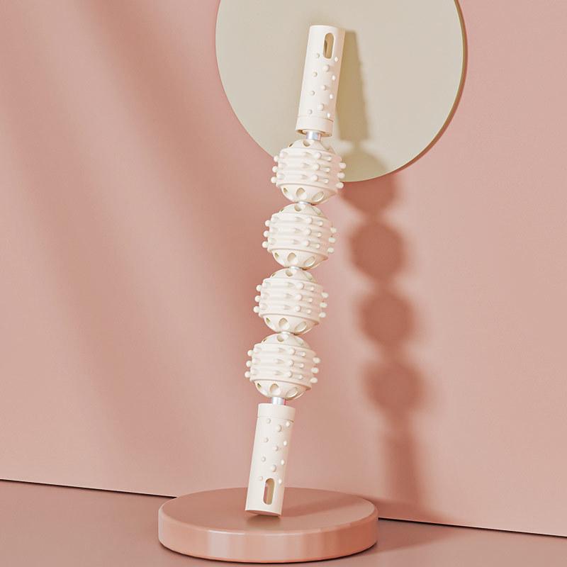 Crescent High-Intensity Foam Roller: Slimming Leg & Calf Massager with Hollow Wolf Tooth Design