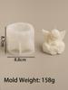 3D Cute DIY Flower Angel Candle Silicone Mold Easter Wing Boy Angel Scented Candle Mould Shell Angel Concrete Cement Gypsum Mold