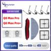 Аксессуары для пылесоса Roborock Q8 Max Pro+: Основная щетка, Боковые щетки, Фильтр, Мешок для пыли, Тряпка для мытья полов