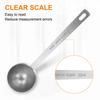uxcell Single Measuring Spoon, 2 Tablespoons (6 Teaspoons, 30ml), 304 Stainless Steel Single Tiny Square Bowl Measuring Spoon with Long Handle, Silver
