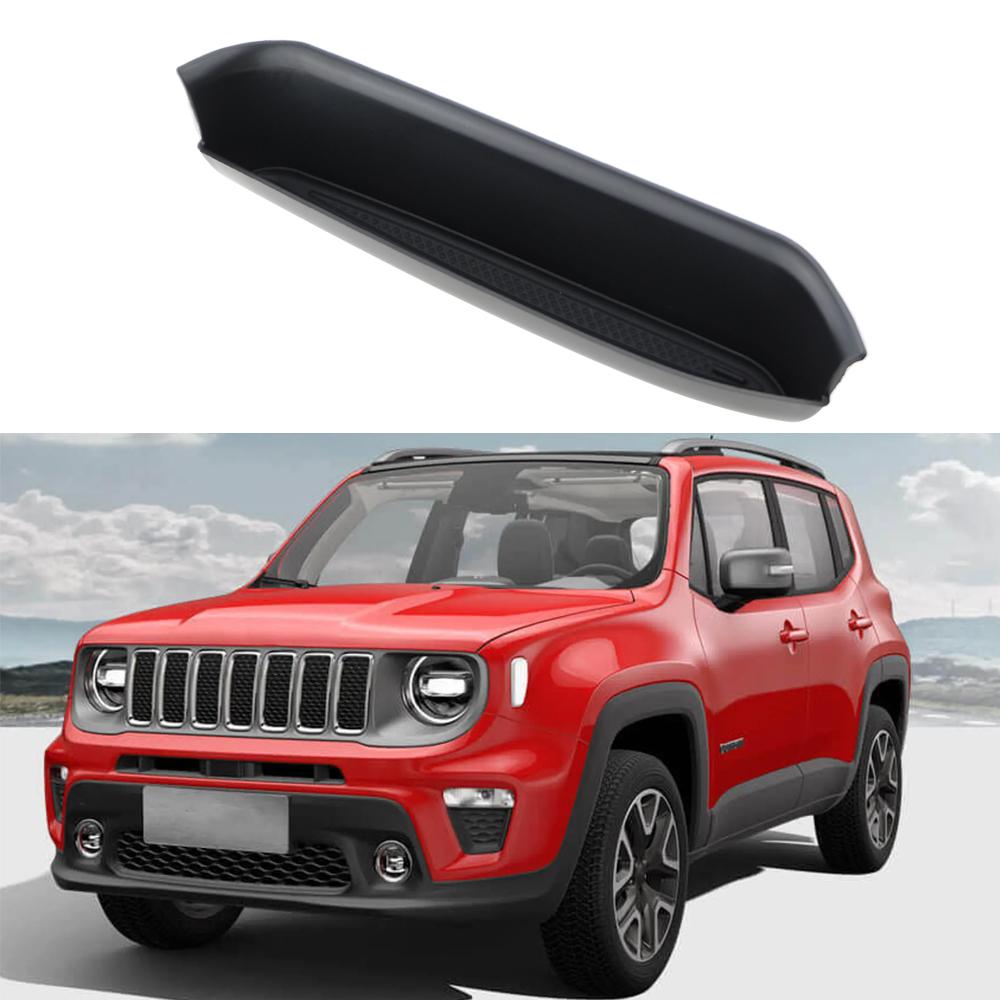 ABS Car Co-pilot Passenger Tray Organizer for Jeep Renegade 2015-2025 LHD Grab Handle Storage Box Pocket Left Hand Drive