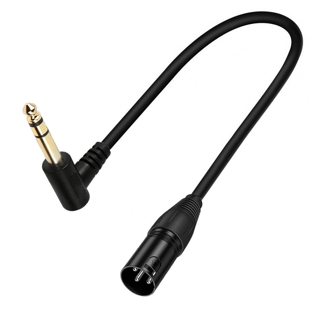 Аудиокабель XLR 3-контактный на 6,35 мм 1/4" TS/TRS Male, Стерео 6,35 мм на XLR Штекер, Стерео Микрофонный Аудио Разъем для Микрофона