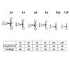 Аксессуары 3-х сторонний разветвитель поворотное кольцо рыболовный вертлюг вращающееся цельное кольцо соединитель для рыболовной лески