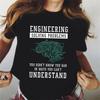 Смешные инженерные мужские футболки Одежда Инженер Женщины Мужчины Футболка Лето Футболки оверсайз Инженер-механик Мужская футболка Футболки