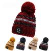 Winter Hats for Woman Thicker Beanies Knitted Cap Girls Autumn Beanie Chenille Ball Hats Fleece-lined Warmer Bonnet Casual Cap