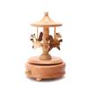 Carousel Music Box Wooden Music Box Wind Up Cartoon Musical Boxes For Girls Christmas Birthday Gift Or Desk Decoration Ornament
