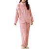 AQRTPXU Winter Fluffy Pajama Set with Open High Long and Long A Great Gift Women's Front, 2-Way Neck, Neck, Hoodie, Sleeves, Warm, Cute, Stylish,