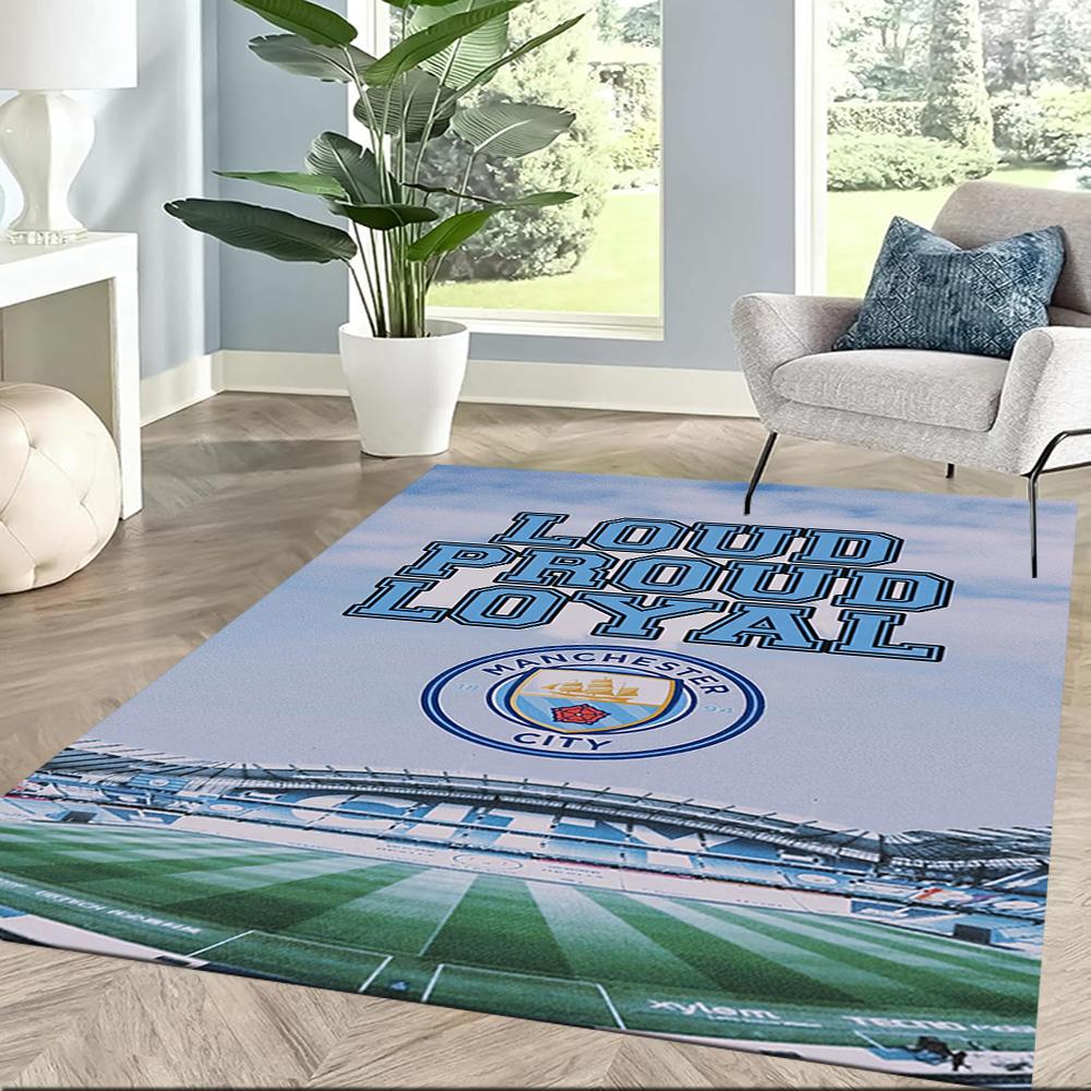 Manchester City Area Rug Design For Kitchen Balcony Entryway Bedrooms Antislip Rug Anime Office Decor Perfect Birthdaychristmas Gift Idea
