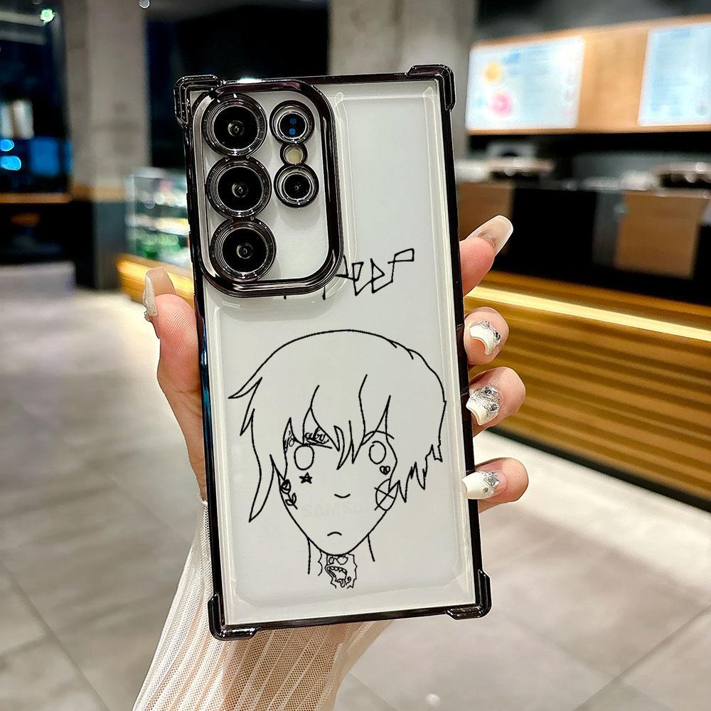 Lil Peep Rapper Hell Boy Coque For Galaxy S26 Ultra Phone Case For Samsung S26 S25 S24 S23 S21 Ultra S20 FE S25 Plus Soft Cover