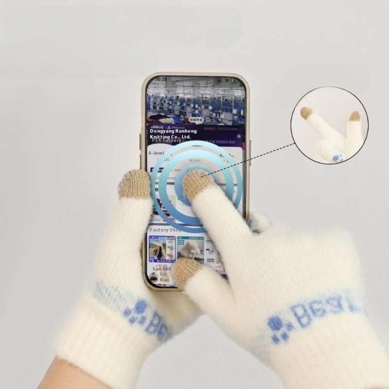 Теплые перчатки для осени и зимы с добавлением флиса и утолщением, а также теплые перчатки для велоспорта на открытом воздухе