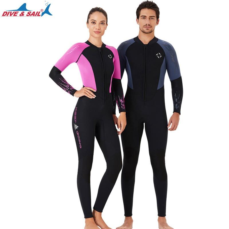 3mm Fullsuit Wetsuit Men Women Thermal Dive Surf Swimsuit Winter Spring Summer Autumn Use