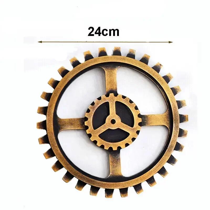 Винтажное золотое деревянное колесо стимпанк шестерня скульптура шестерня ретро дизайн украшения бар паб настенный декор шестеренка деревенское декоративное деревянное ремесло