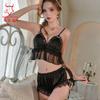 Sex underwear, sexy pajamas, small breasts, chest pads, ice silk suit, French pure desire style women's suspender skirt, uniform.