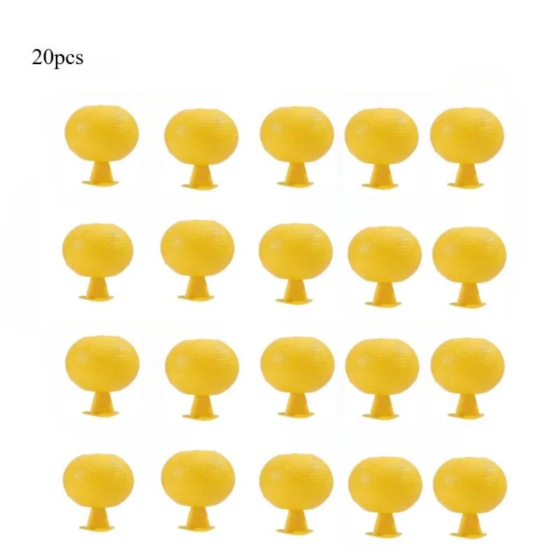 1-20 Pieces Summer Fruit Fly Trapping Ball Sticky Fruit Fly Catcher Glue Ball Multi-function Fruit Fly Mosquito Fly Catcher