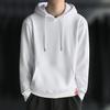 Front Pocket Drawstring Long Sleeve Pullover Hoodie Autumn Winter Solid Color Fleece Lining Hooded Sweatshirt Streetwear