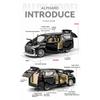 1/24 TOYOTA Alphard Luxury MPV литая модель автомобиля из сплава металла со звуком и светом коллекционирование хобби высокая имитационная модель подарок для мальчика