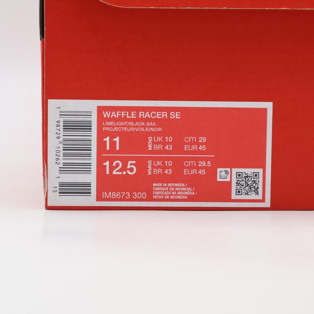 IM8673-300 Nike Waffle Racer SE "Лайм/Черный"