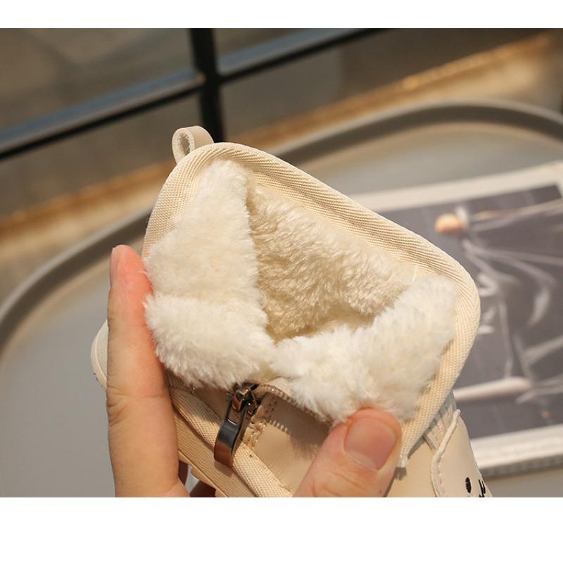 Корейская версия милые детские зимние ботинки зимние новые теплые детские ботинки короткие ботинки