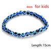 Evil Eye  Fashion 4 6 8mm Blue Resin Beads Beaded Bracelet Turkish Style Charm Blue Eye Bead Bracelet For Women