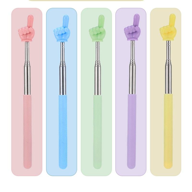 Телескопическая палочка для чтения на палец, хлыст, командная палочка, нажмите, чтобы прочитать, учебные пособия, инструмент для учителей в классе, указательная палочка