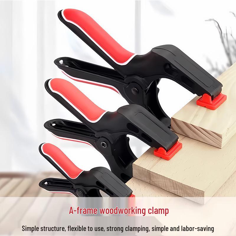 A-Type Heavy-Duty Woodworking Clamp: Strong Spring Fixture for Quick Installation