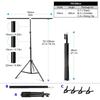 Фон Т-образная стойка Регулируемая телескопическая стойка для фона Студийное видео Прямой эфир