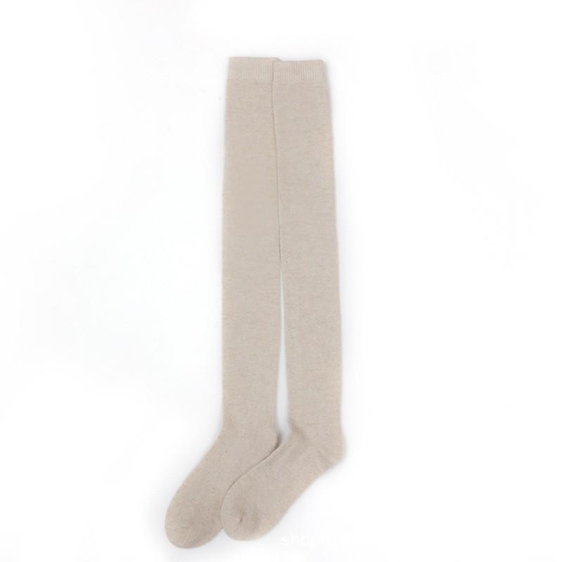 Womens Cashmere Over Knee Socks 2026 Fall Winter Slim Warm Casual