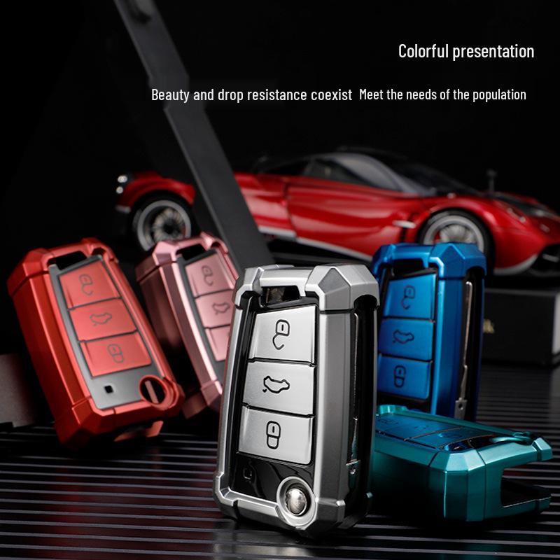Чехол для ключа Volkswagen для Tiguan L, Lavida Plus, Tayron, Tayron X, Teramont, Lamando, Golf 7 - Оболочка для ключа