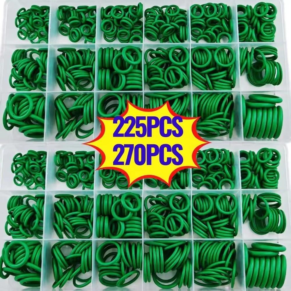 225PCS/27PCS Universal O-Ring Gasket Assortment Rubber Sealing Washer Set  Car Repair Accessories