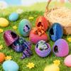 1/3/5/10PCs 3D Printed Dragon Egg Figurine Ornament Cute Pterosaur Animal Shell Breaking Dragon Egg Toys Home Desktop Decoration