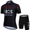 Mens Summer Breathable Cycling Jersey Set With Bib Shorts Quick-Dry Performance Wear Road Bike Riding