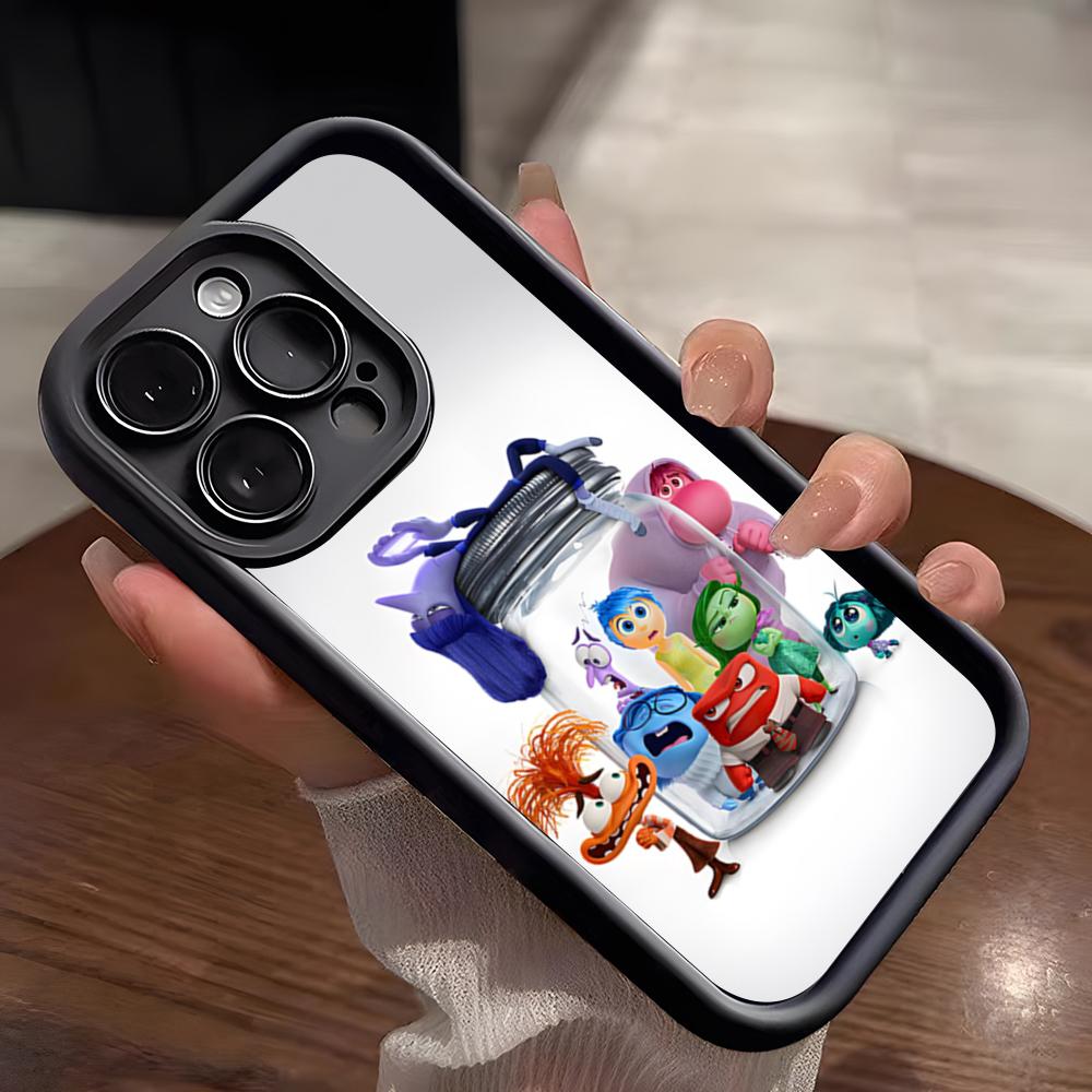 Lovely I-Inside Out 2 Phone Case For IPhone 17 Pro Max 15 Pro 16 14 Plus 12 13 Mini 11 Pro Shockproof Soft Cover