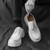 British Style Mens Leather Oxford Shoes Luxury Formal Business Wedding Dress Shoes Thick Bottom Anti-slip Wearable Casual Shoes