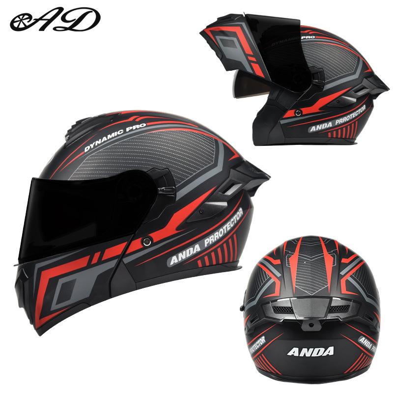 AD Motorcycle helmet for men and women, winter full-face helmet for motorbikes and electric vehicles, all-season safety helmet3C Authentication