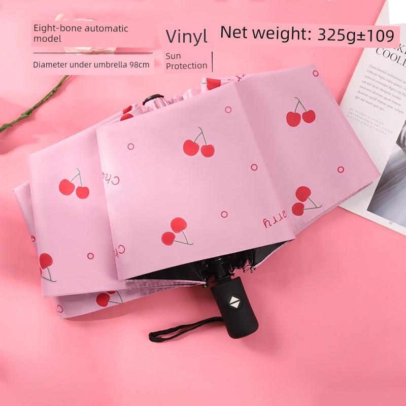 Large Quantity of Automatic Black-Coated Sun Umbrellas for Sun Protection and Shading, 70% off Umbrellas with Custom Logo for Gifts and Advertising