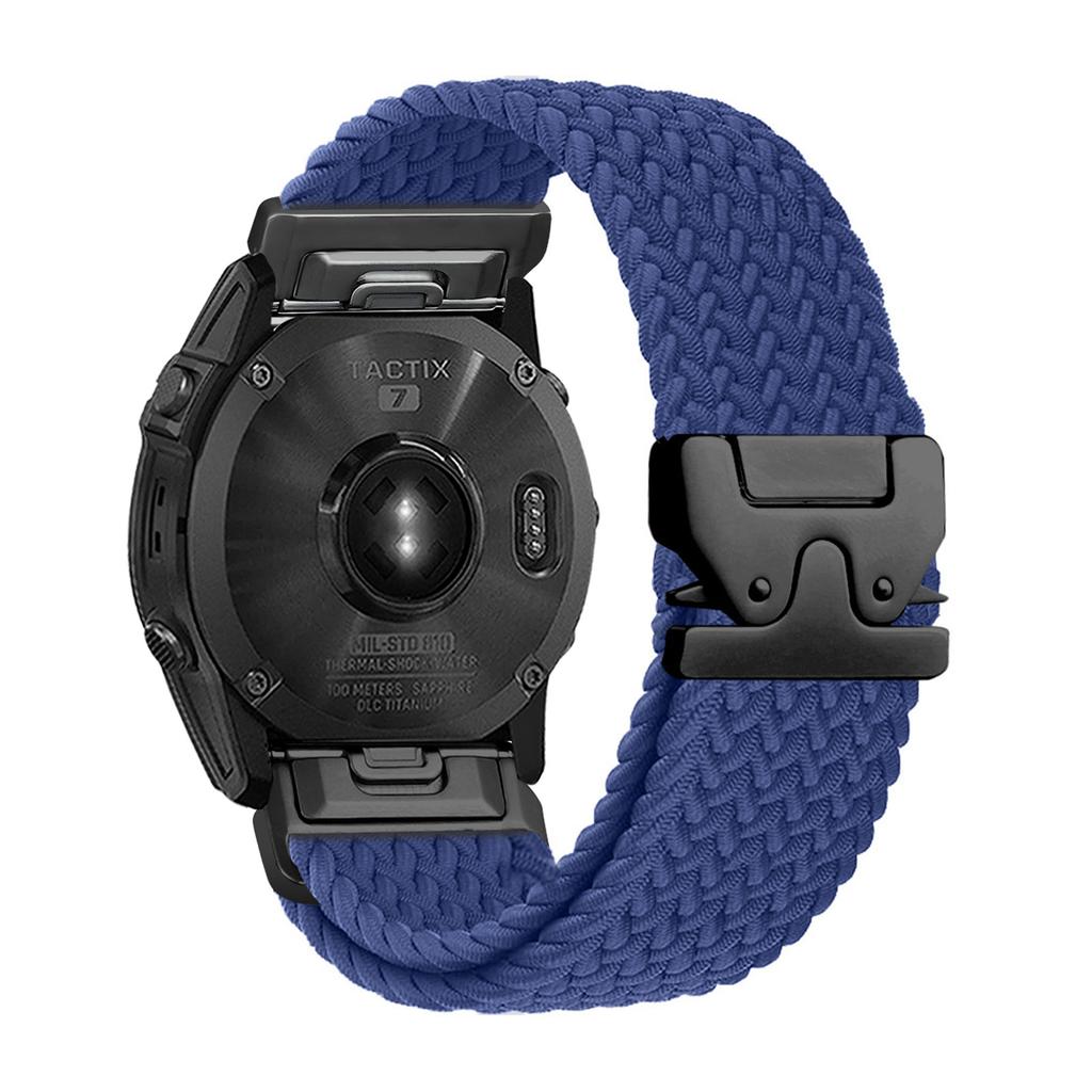 Плетеный петлевой ремешок 20/22/26 мм для Garmin Fenix 8/7/6/5 Forerunner 965 970 265 165 570 Пряжка-парашют Нейлоновый ремешок для часов