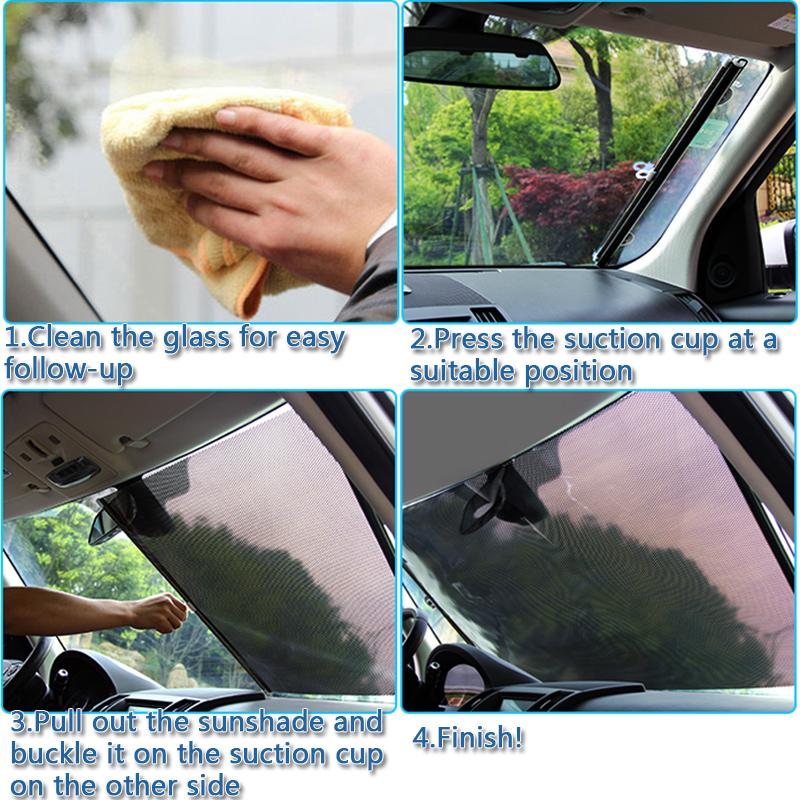 Автомобильная солнцезащитная шторка, заднее боковое окно, переднее/заднее лобовое стекло, солнцезащитный крем, мигает, черная крышка, присоска, универсальные автомобили
