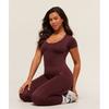 Gymshark SofT SculpT T shirT wiTh Shelf Rich Maroon B4c4q Nbzq