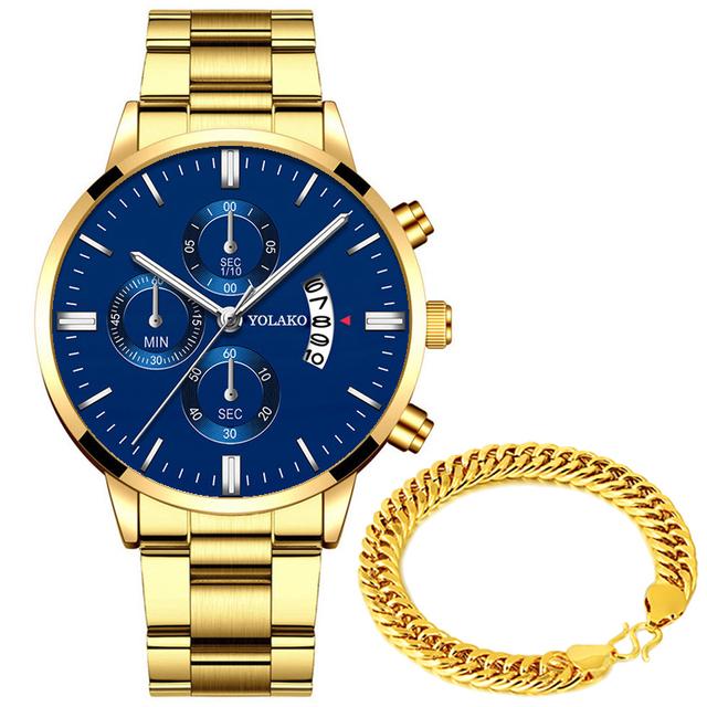 Модные мужские часы из нержавеющей стали, браслет, мужские кварцевые наручные часы с календарем, роскошные мужские классические деловые часы, мужские часы в подарок