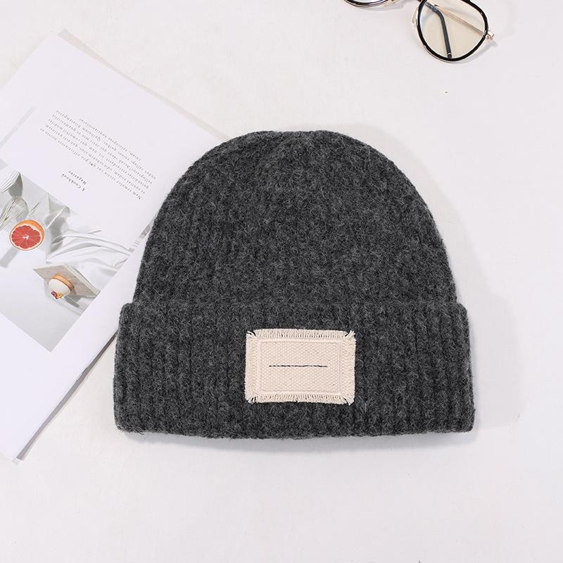 Hats for Women In Autumn and Winter Warm Face Showing Small Wool Hat Big Head Versatile Ear Protection Knitted Hat Student Korean Style Cold Hat Men
