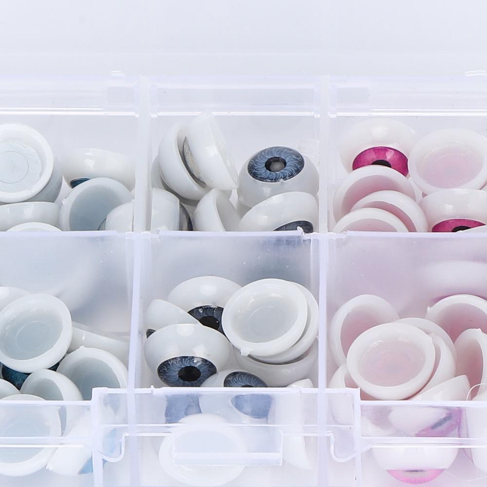 100pcs Plastic Plastic Eyes Half Round Half Round Eyes Colorful Eyes Bear Stuffed Animals