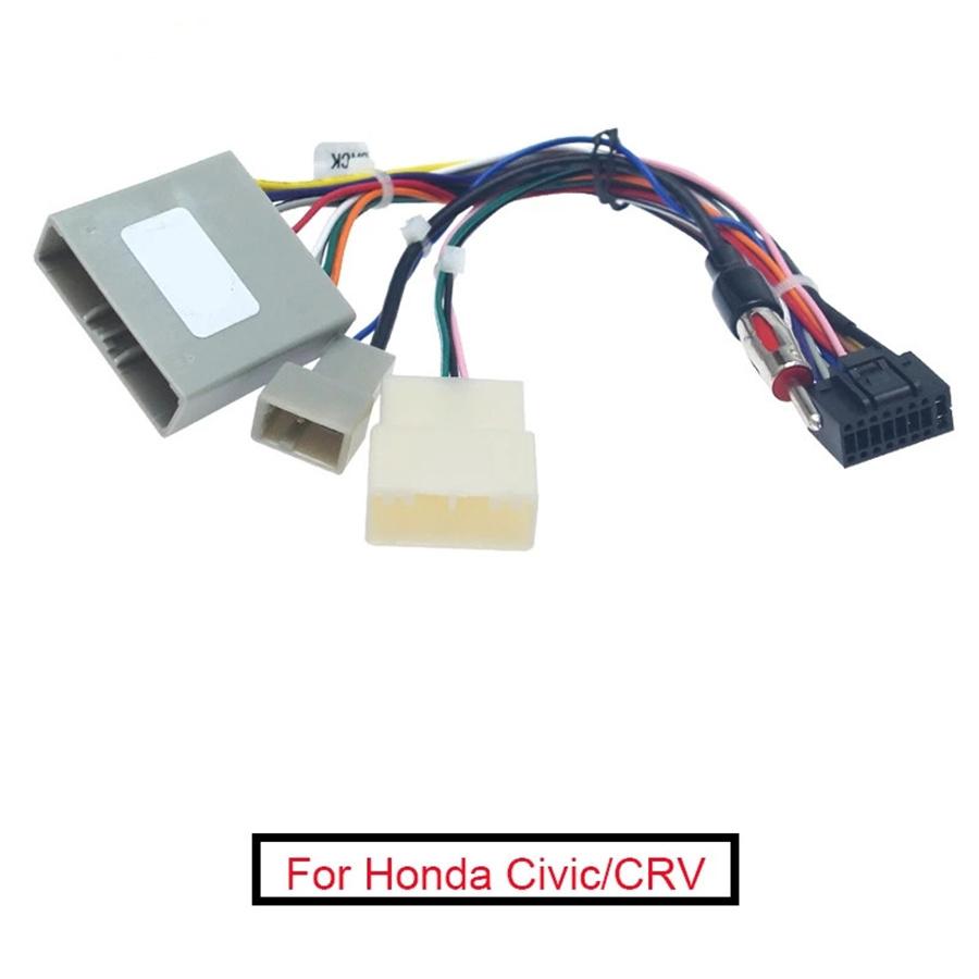 16-контактный разъем жгута проводов автомобильного радио Android для Honda Civic CRV 2006-09