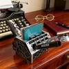 Creative Engine Block Desk Organizer Business Card Pen Holder Perfect Gift for Car Enthusiasts Home Decoration Ornament