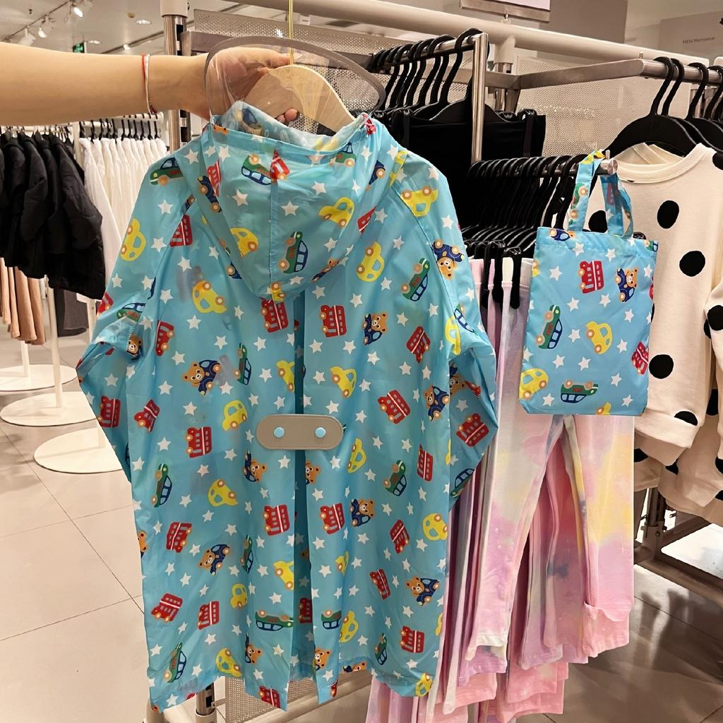 Special Offer Kids Baby Children Cartoon Simple Schoolbag Brim Kindergarten Primary School Student Thin and Portable Raincoat
