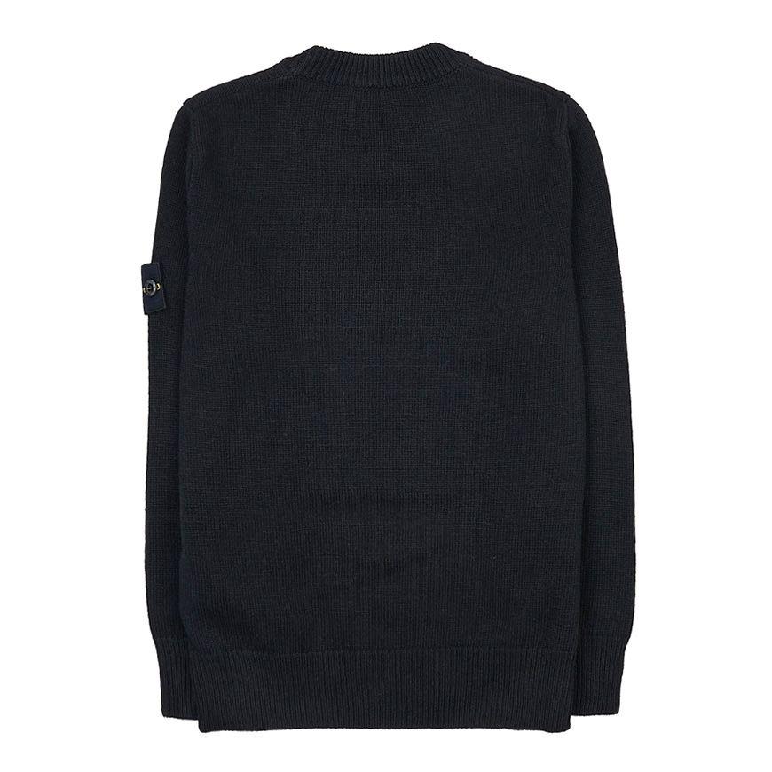 STONE ISLAND Свитер Однотонный Повседневный Пуловер Детский свитер Черный 7916502Z1-V0029