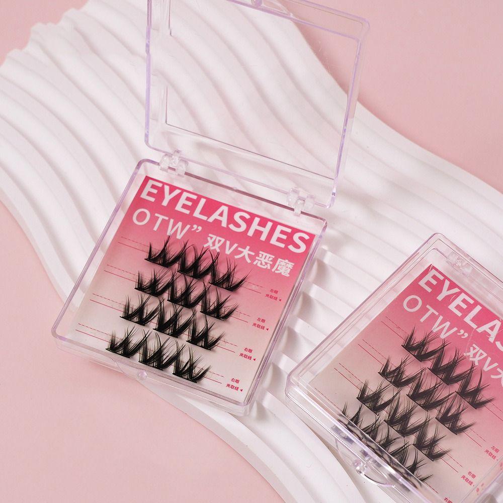 Самостоятельные накладные ресницы «Маленький дьявол», трилогия, один кластер, накладные ресницы, ежедневный макияж